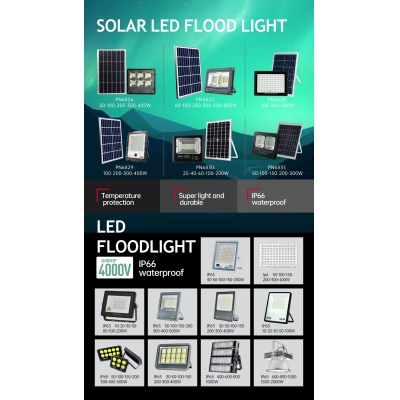 SOLAR LED AND FLOOD LIGHT